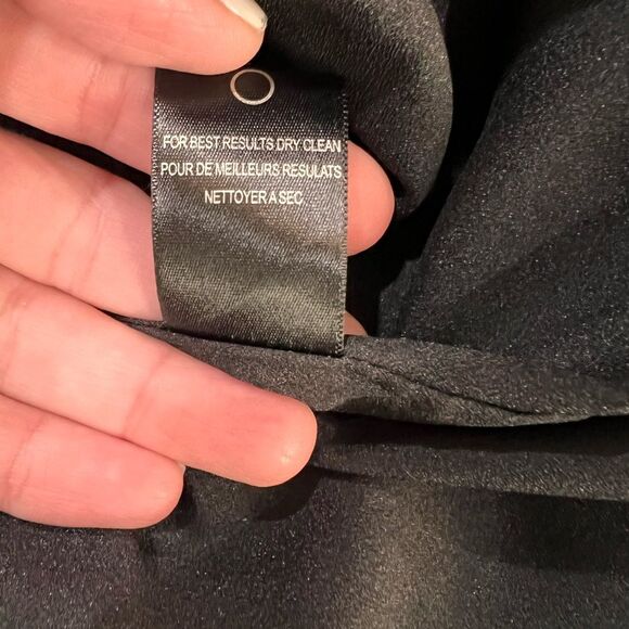 Halston Heritage Evening  Fit Flare Black Formal Mini Dress Size 4 NEW $475 - Picture 10 of 11